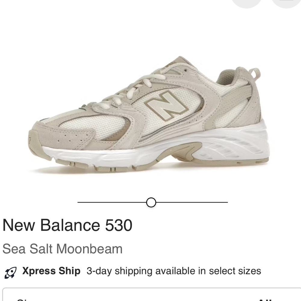New Balance 530 sea salt moonbeam